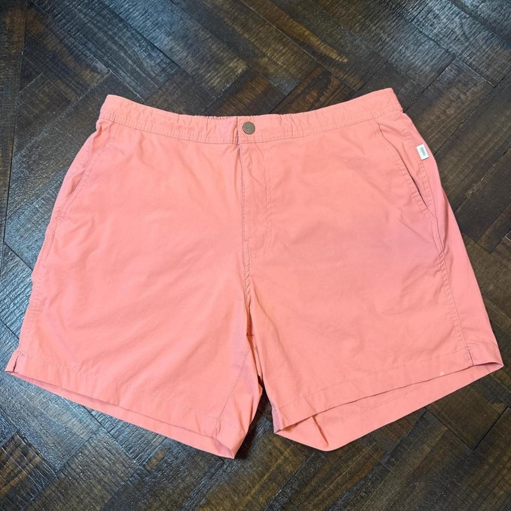 Onia‎ Calder Swim Trunks Mens L Salmon Pink 6" Inseam